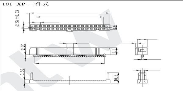 2.54二件式