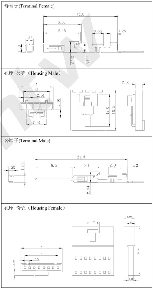 端子孔座